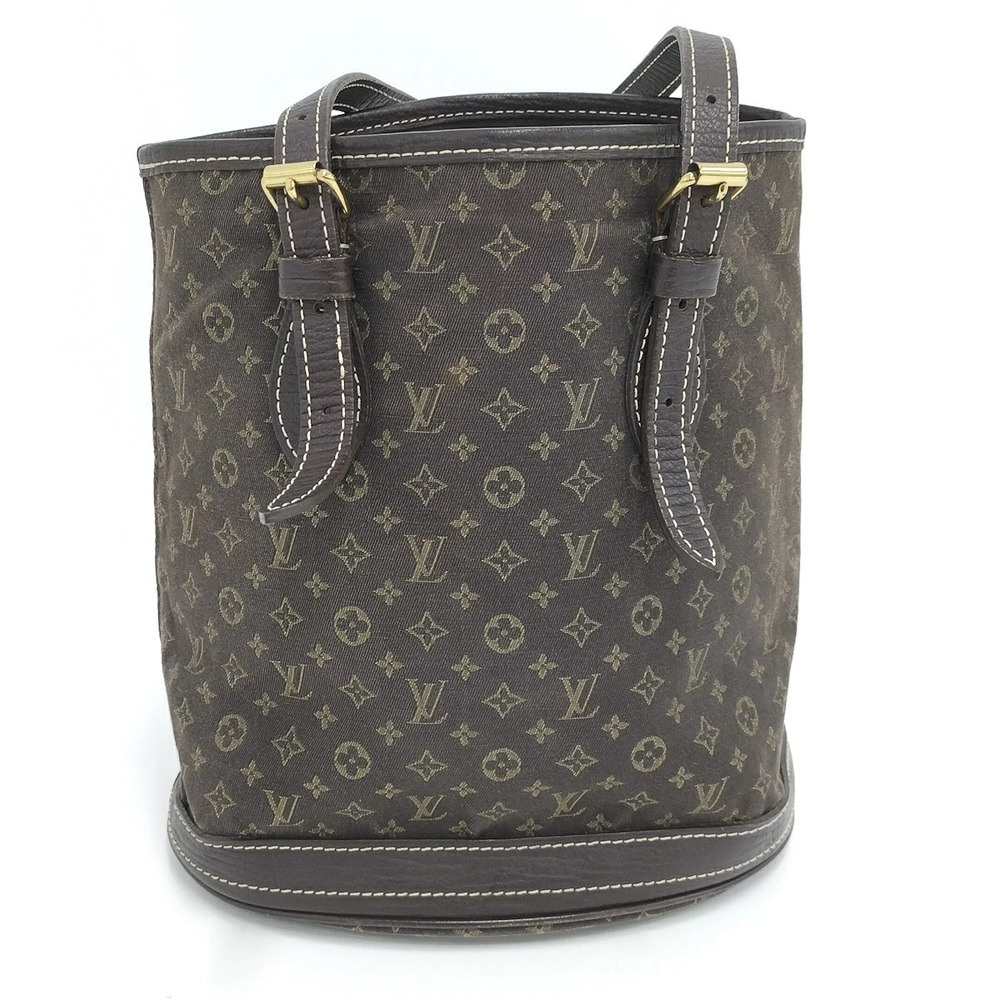 Louis Vuitton Lin Handbag Bucket Monogram Brown